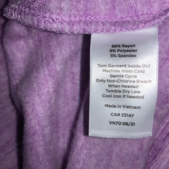 Talbots Asymmetrical Mock Neck sweatshirt sz LP space dye curved hem - Picture 7 of 7